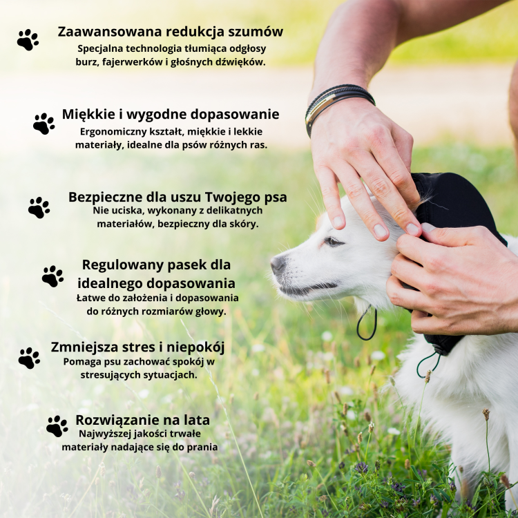 Nauszniki Przeciwhałasowe Dla Psa Safe Dogs Ears X-PRO
