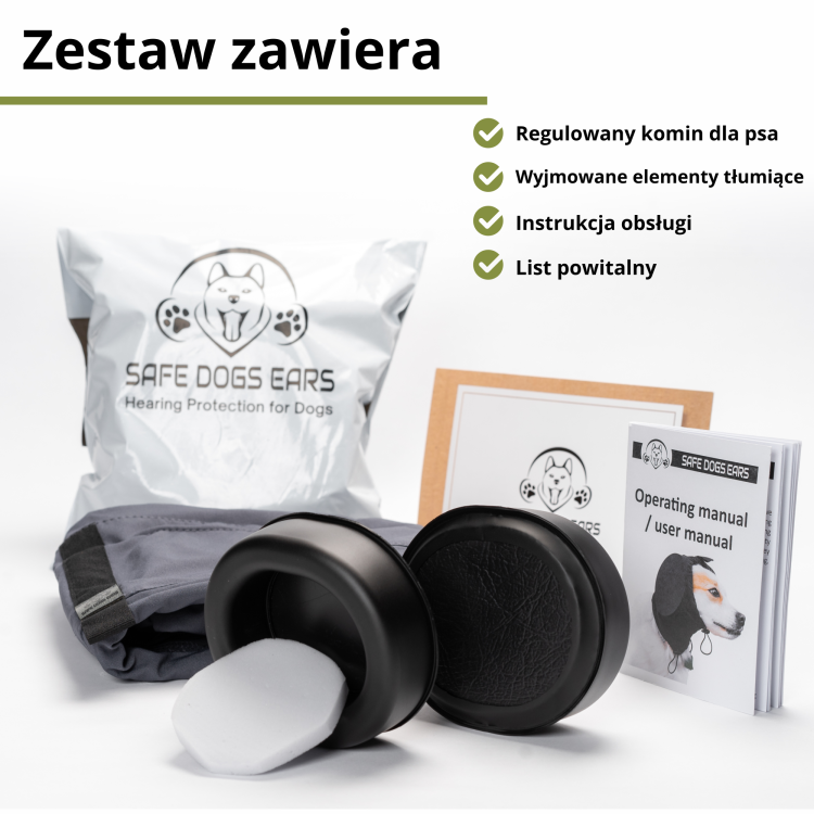Nauszniki Przeciwhałasowe Dla Psa Safe Dogs Ears X-PRO