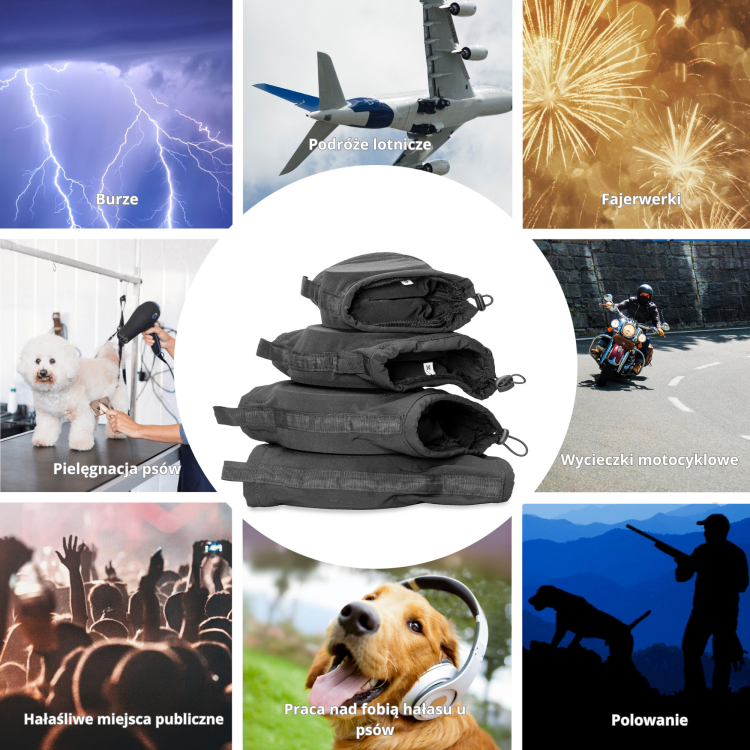 Nauszniki Przeciwhałasowe Dla Psa Safe Dogs Ears X-PRO