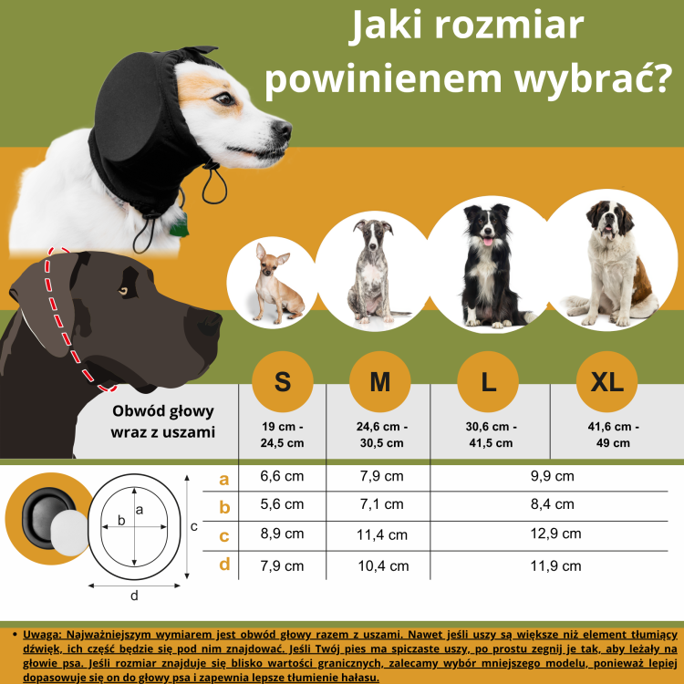 Nauszniki Przeciwhałasowe Dla Psa Safe Dogs Ears X-PRO